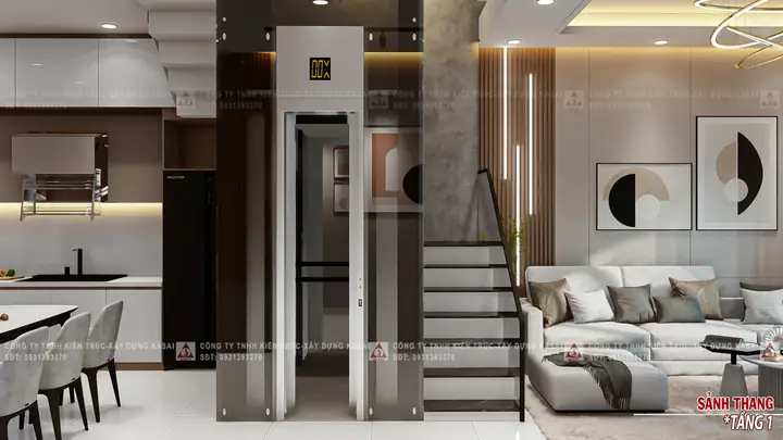 Mẫu Thiết Kế Nhà 5x20m Có Thang Máy Đẹp, Hiện Đại Cho Mọi Tầng Cao