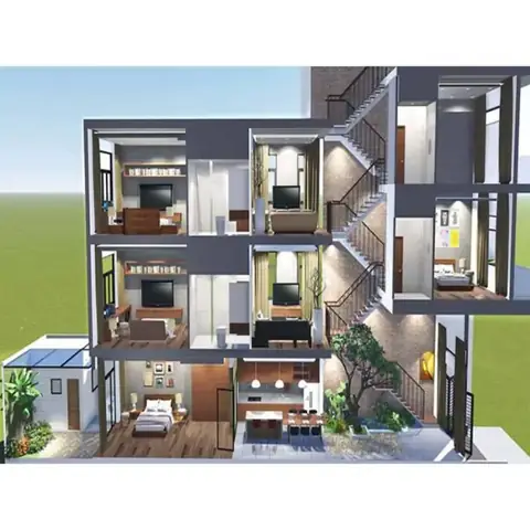Thiết Kế Nhà Lệch Tầng 3x12m: Giải Pháp Thông Thoáng, Tiện Nghi Cho Diện Tích Hẹp