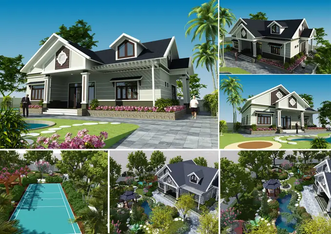 Mẫu Nhà Ở Quê Đẹp: Thiết Kế Nhà Cấp 4 Nông Thôn Hiện Đại & Chi Phí Hợp Lý Mẫu Nhà Ở Quê Đẹp: Thiết Kế Nhà Cấp 4 Nông Thôn Hiện Đại & Chi Phí Hợp Lý