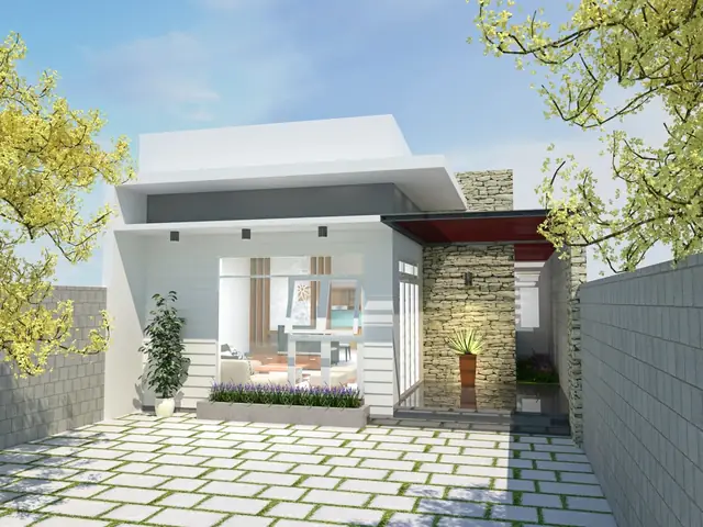 30+ Mẫu Thiết Kế Nhà Ống 1 Tầng 5x25m Đẹp, Tối Ưu Công Năng & Thẩm Mỹ 2025