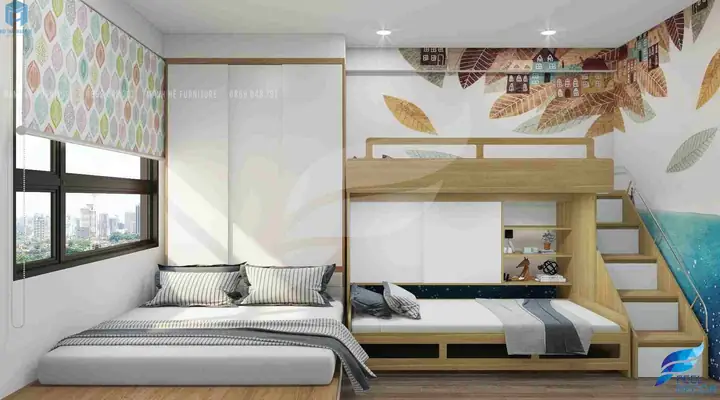 Top 25+ Mẫu Thiết Kế Phòng Ngủ Chung Cho Bố Mẹ Và Con Đẹp, Tiện Nghi