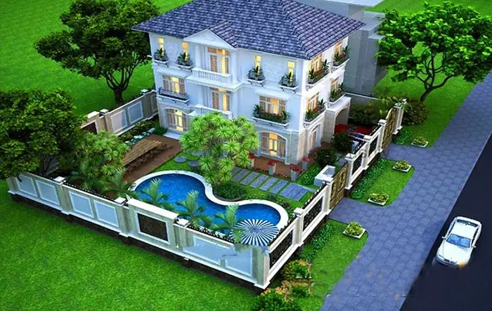 50+ Mẫu Thiết Kế Sân Vườn Biệt Thự Đẹp, Sang Trọng & Ấn Tượng 2026