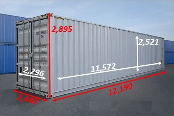 Thùng Container Rộng Bao Nhiêu? Tiêu Chuẩn Kích Thước Iso 8 Feet