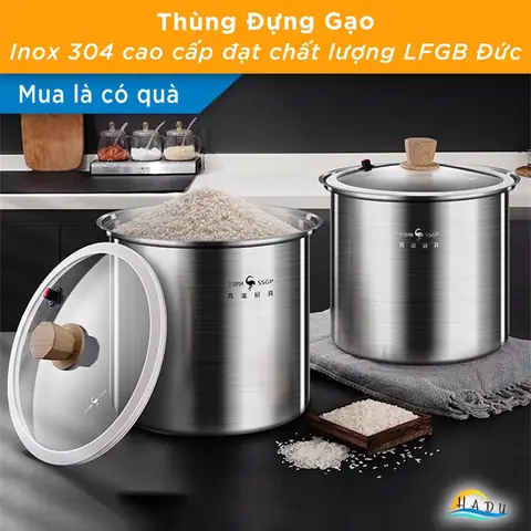 Thùng Đựng Gạo Inox 304: Lựa Chọn Thông Minh Cho Gia Đình Hiện Đại Thùng Đựng Gạo Inox 304: Lựa Chọn Thông Minh Cho Gia Đình Hiện Đại