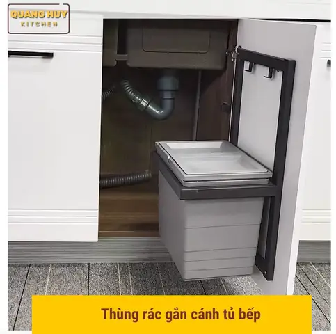 Thùng Rác Gắn Cánh Tủ Bếp: Giải Pháp Tối Ưu Không Gian & Tiện Lợi