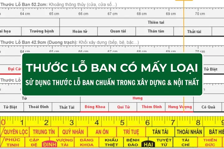 Thước Lỗ Ban Có Mấy Loại? Phân Biệt Theo Kích Thước Chuẩn Phong Thủy