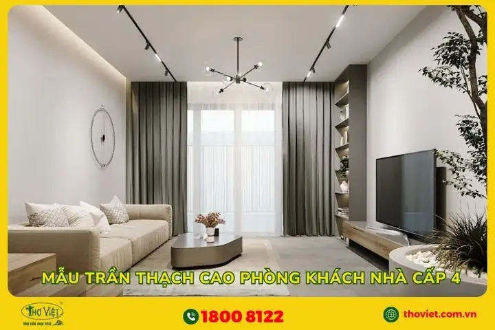 Trần Thạch Cao Cho Nhà Cấp 4: Có Nên Dùng Không & Mẫu Đẹp Trần Thạch Cao Cho Nhà Cấp 4: Có Nên Dùng Không & Mẫu Đẹp