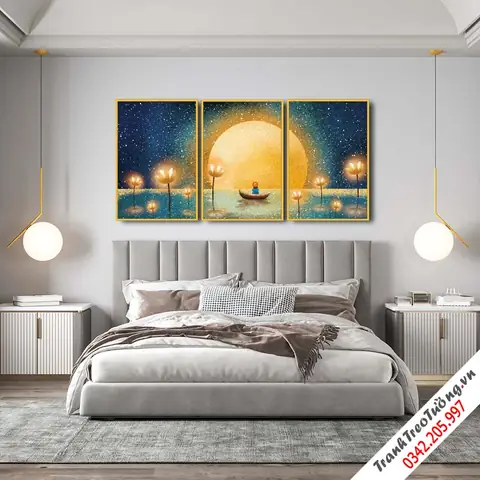 Tranh Nghệ Thuật Phòng Ngủ: Chọn Lọc Ý Tưởng, Phong Thủy & Trang Trí Hài Hòa