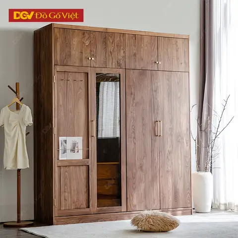 Tủ Quần Áo Gỗ Óc Chó Cao Cấp: Mẫu Đẹp, Báo Giá & Kinh Nghiệm Chọn Mua