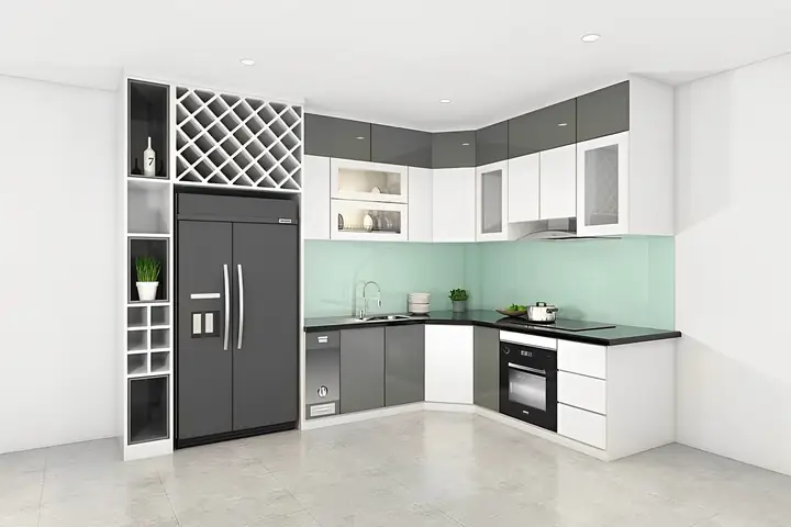 Tủ Bếp Acrylic Chữ L: Các Mẫu Đẹp, Lưu Ý Chọn Lựa & Báo Giá Chi Tiết
