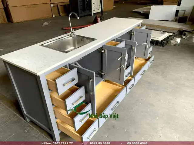 Tủ Bếp Di Động Giá Bao Nhiêu? Bảng Giá Chi Tiết & Mẫu Mã Phổ Biến