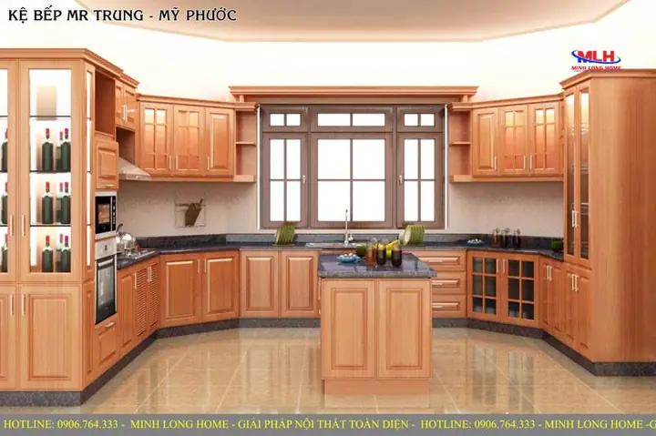 Tủ Bếp Gỗ Căm Xe: Mẫu Đẹp, Báo Giá Chi Tiết Và Kinh Nghiệm Chọn Lựa