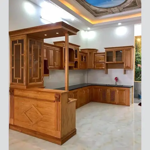 Tủ Bếp Gỗ Căm Xe: Mẫu Đẹp, Báo Giá Chi Tiết Và Kinh Nghiệm Chọn Lựa