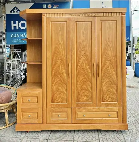 Tủ Quần Áo Gỗ Gõ Đỏ: Chọn Mẫu, Giá & Kinh Nghiệm Mua Tốt Nhất