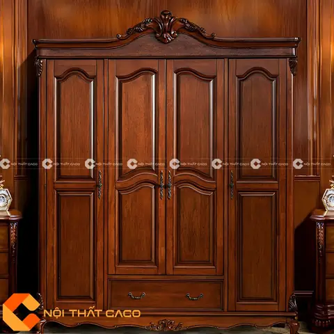 Tủ Quần Áo Gỗ Gõ Đỏ: Chọn Mẫu, Giá & Kinh Nghiệm Mua Tốt Nhất