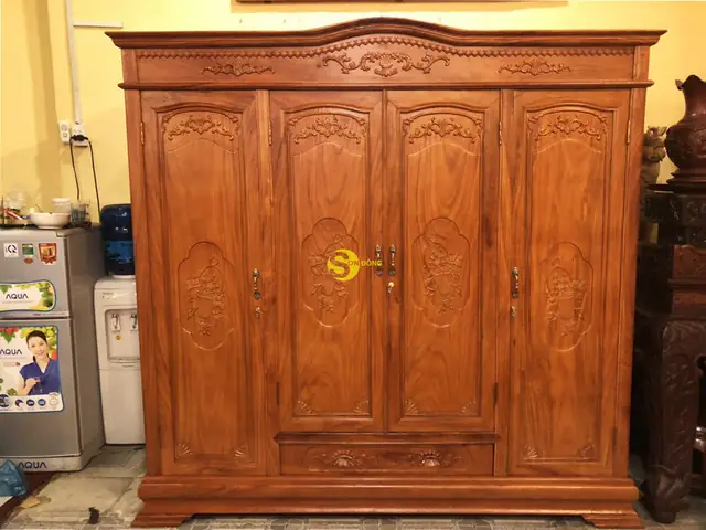 Tủ Quần Áo Gỗ Gõ Đỏ: Chọn Mẫu, Giá & Kinh Nghiệm Mua Tốt Nhất