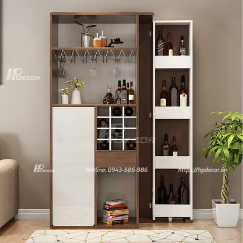 Top 99+ Mẫu Tủ Rượu Phòng Khách Nhỏ Đẹp, Hiện Đại & Sang Trọng