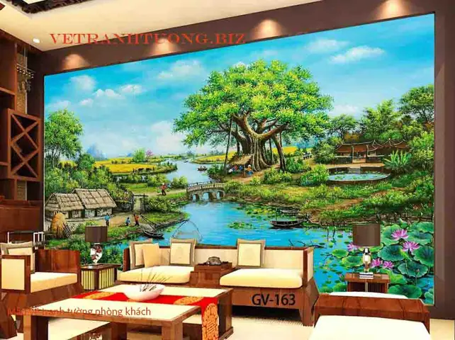 Vẽ Tranh Tường Trang Trí Phòng Khách: Ý Tưởng Đẹp & Dịch Vụ Chuyên Nghiệp