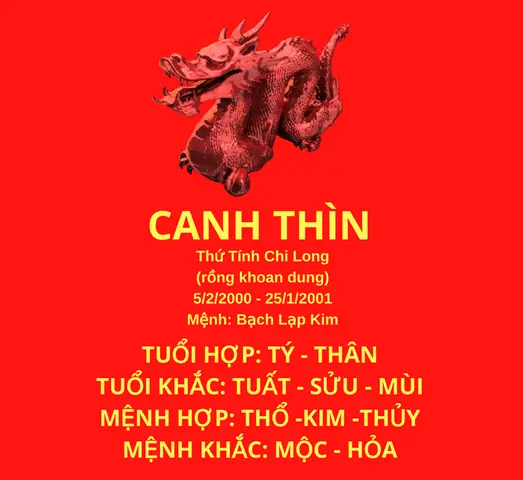 Tuổi Canh Thìn 2000 Mệnh Gì, Hợp Màu Gì Và Ý Nghĩa Cuộc Đời