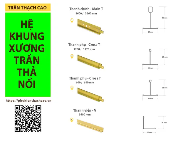 Xương Chính Trần Thạch Cao: Cấu Tạo, Phân Loại Và Tiêu Chuẩn Lắp Đặt
